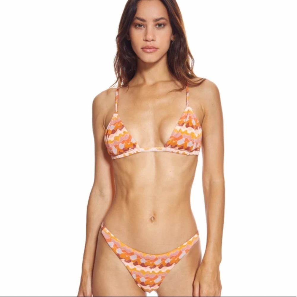 NWT Fella Julian Bikini Top in Pink Rivers Size S